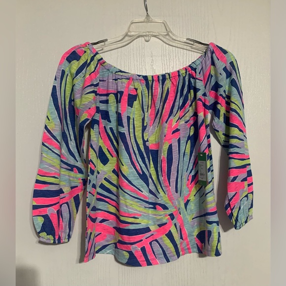 Lilly Pulitzer Enna Knit Off The Shoulder Top NWT - Picture 3 of 5